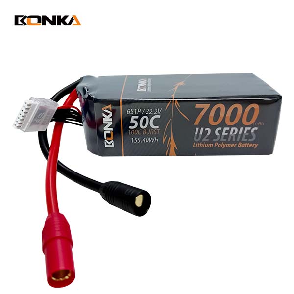 BONKA 7000mAh 50C 6S LiPo Battery for RC Helicopter